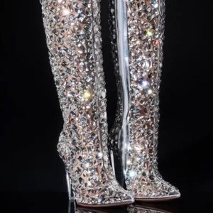 Akira Rhinestone Boots